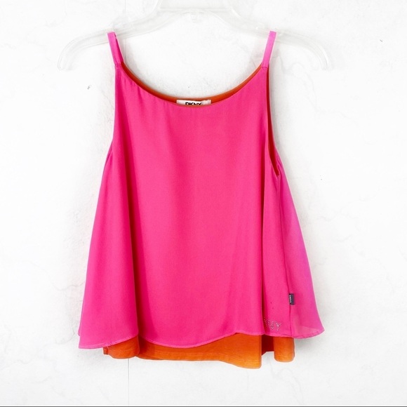 [DKNY] Pink & Orange Tank - Picture 1 of 3